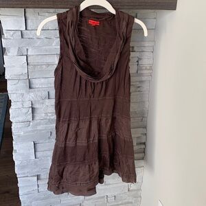 Vintage Anthropologie one.september brown tank top